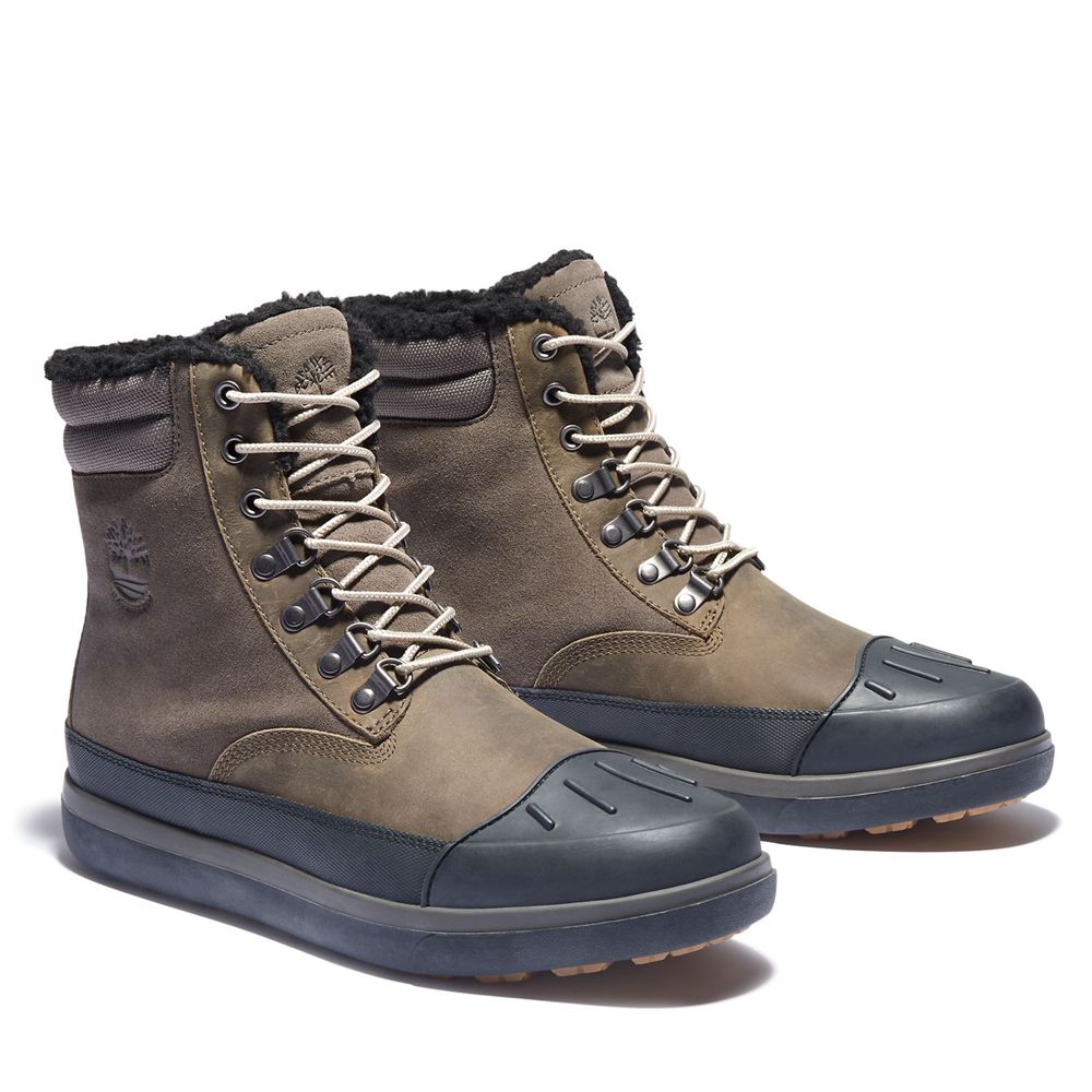 Botas de Nieve Timberland Hombre Ashwood Park Waterproof Verde Oliva/Negras - Chile YCU-140793